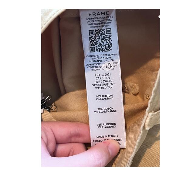 Frame shorts patch pocket utility tan size 31 - Picture 3 of 5